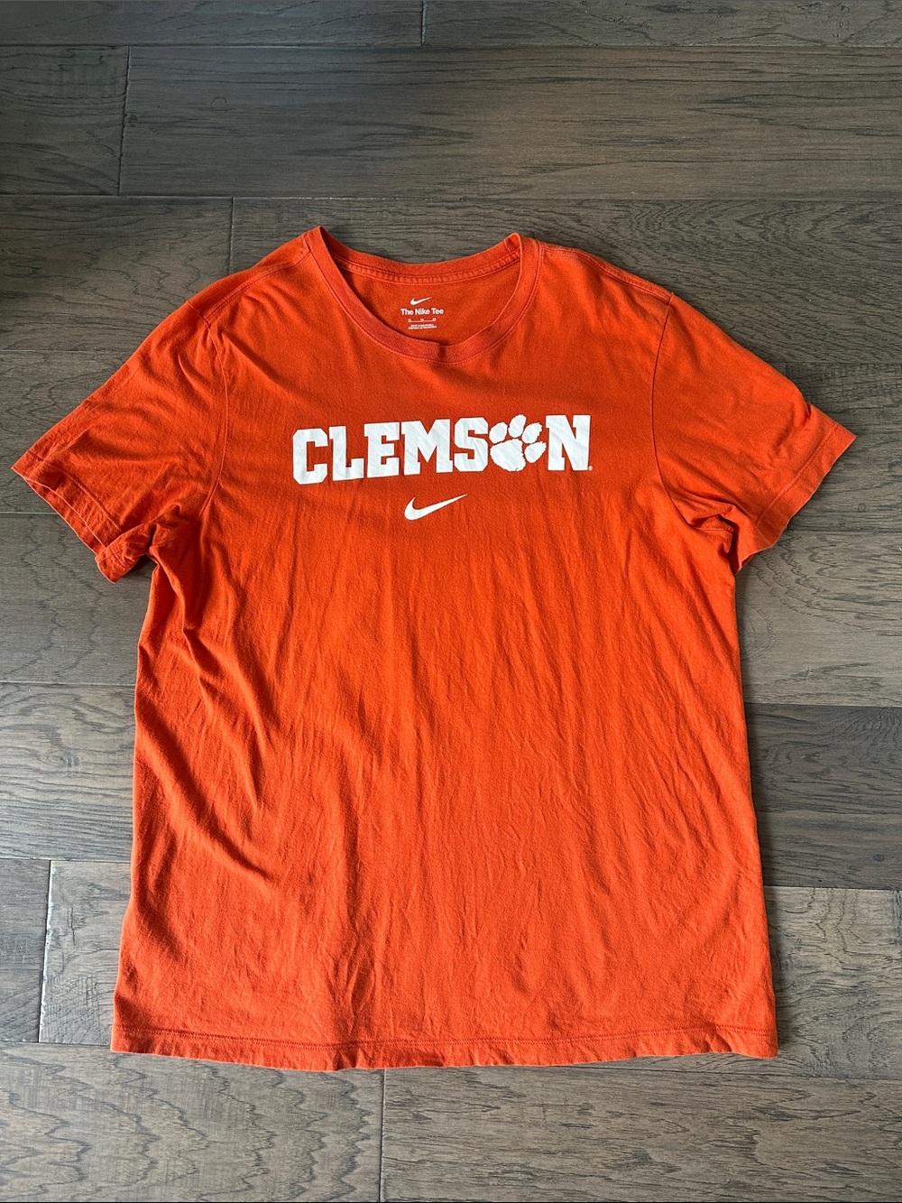 Nike Orange Clemson Short Sleeve Logo Tee